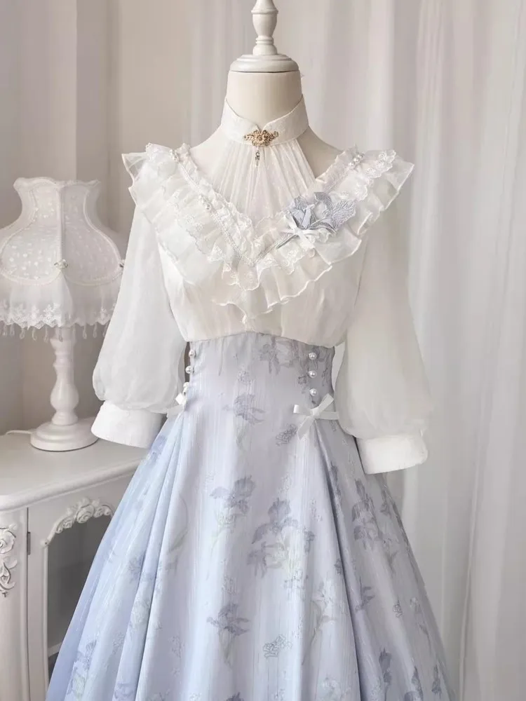 فستان نسائي صيفي أنيق فرنسي عت - مراجعة French Vintage Floral Midi Dress وسعره