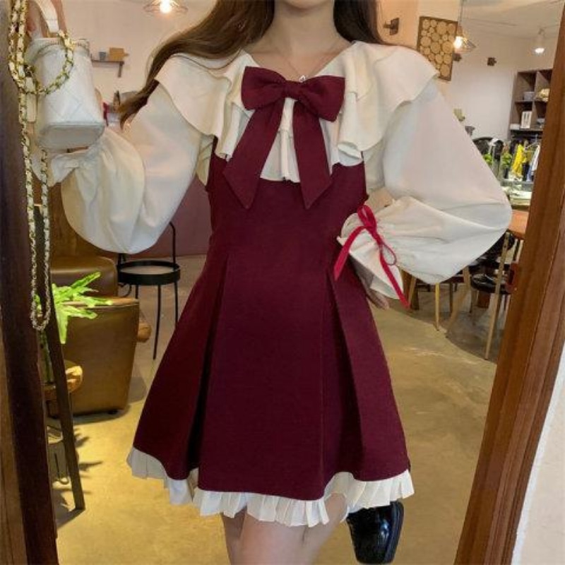 فستان كوري جديد لطيف لعام 2025 - مراجعة Korean Style A Line Shirt Dress وسعره