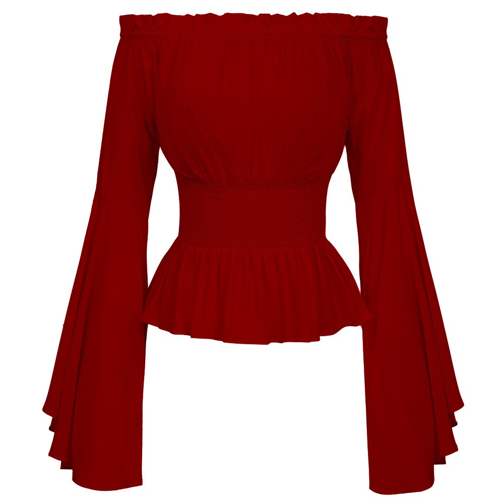 بلوزة بأكمام طويلة، تصميم غير  - مراجعة Tops وسعره