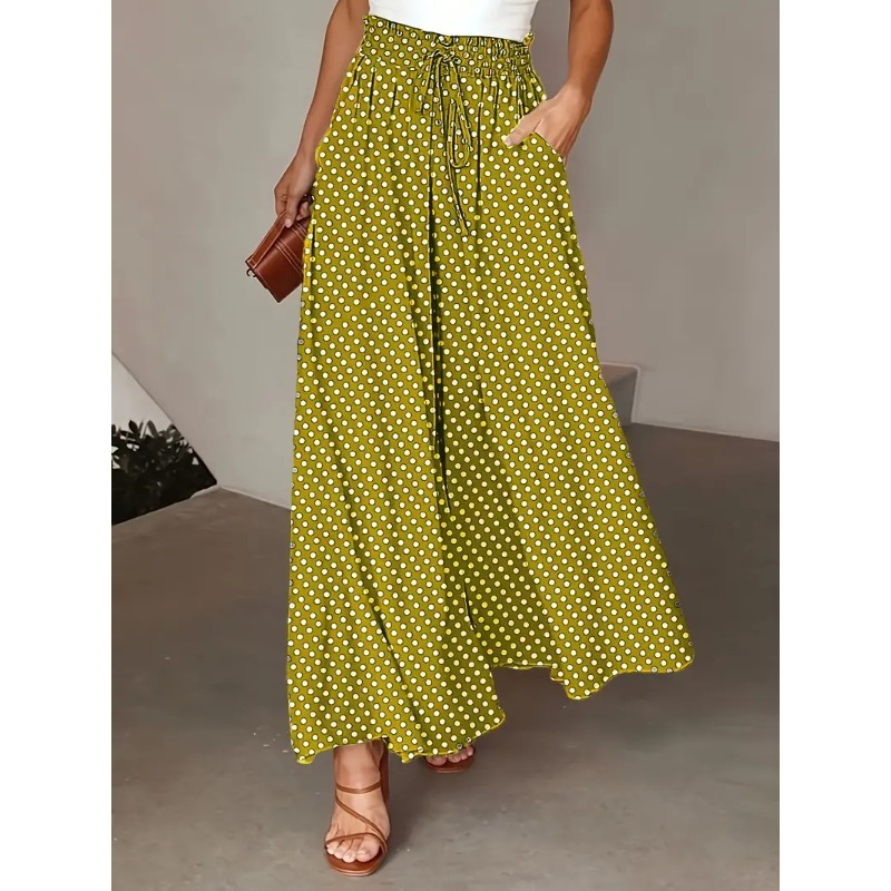 بنطلون واسع الساق بأسلوب بوهيم - مراجعة Skirts وسعره