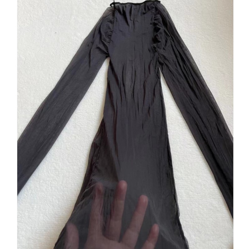 ملابس داخلية شفافة مثيرة وناعم - مراجعة Sexy Mesh Sheer Bodycon Dress وسعره