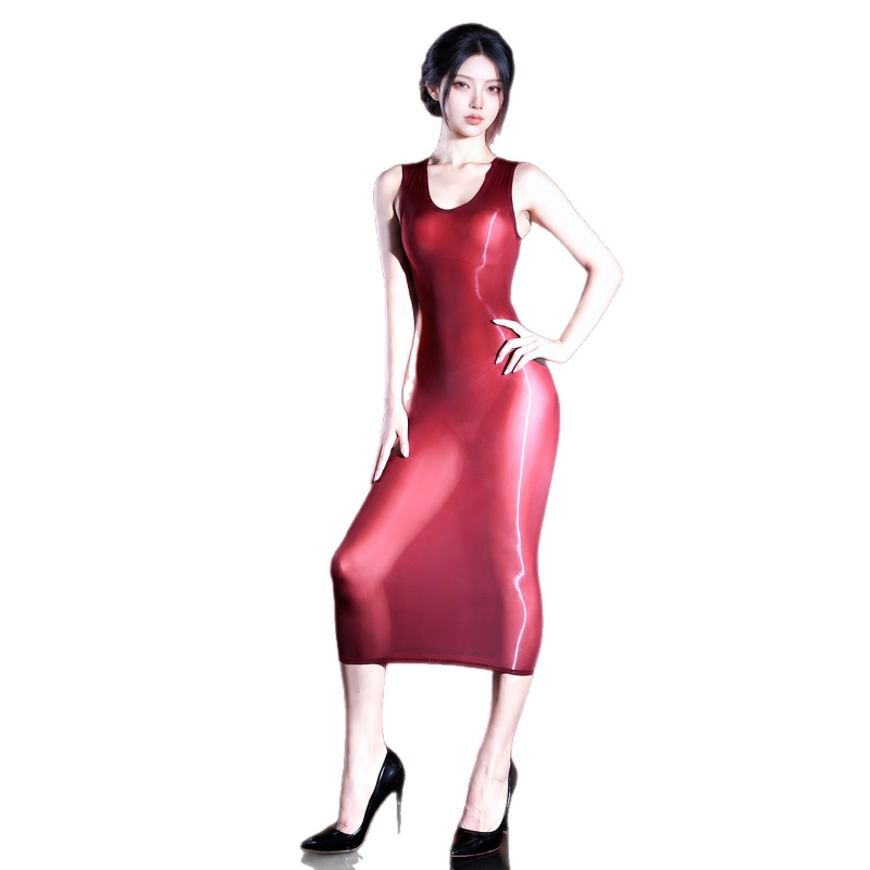فستان نسائي مثير بدون أكمام، ل - مراجعة Sexy Mesh Sheer Bodycon Dress وسعره